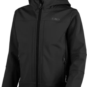 BOY  SOFTSHELL JACKET FIX HOOD NERO