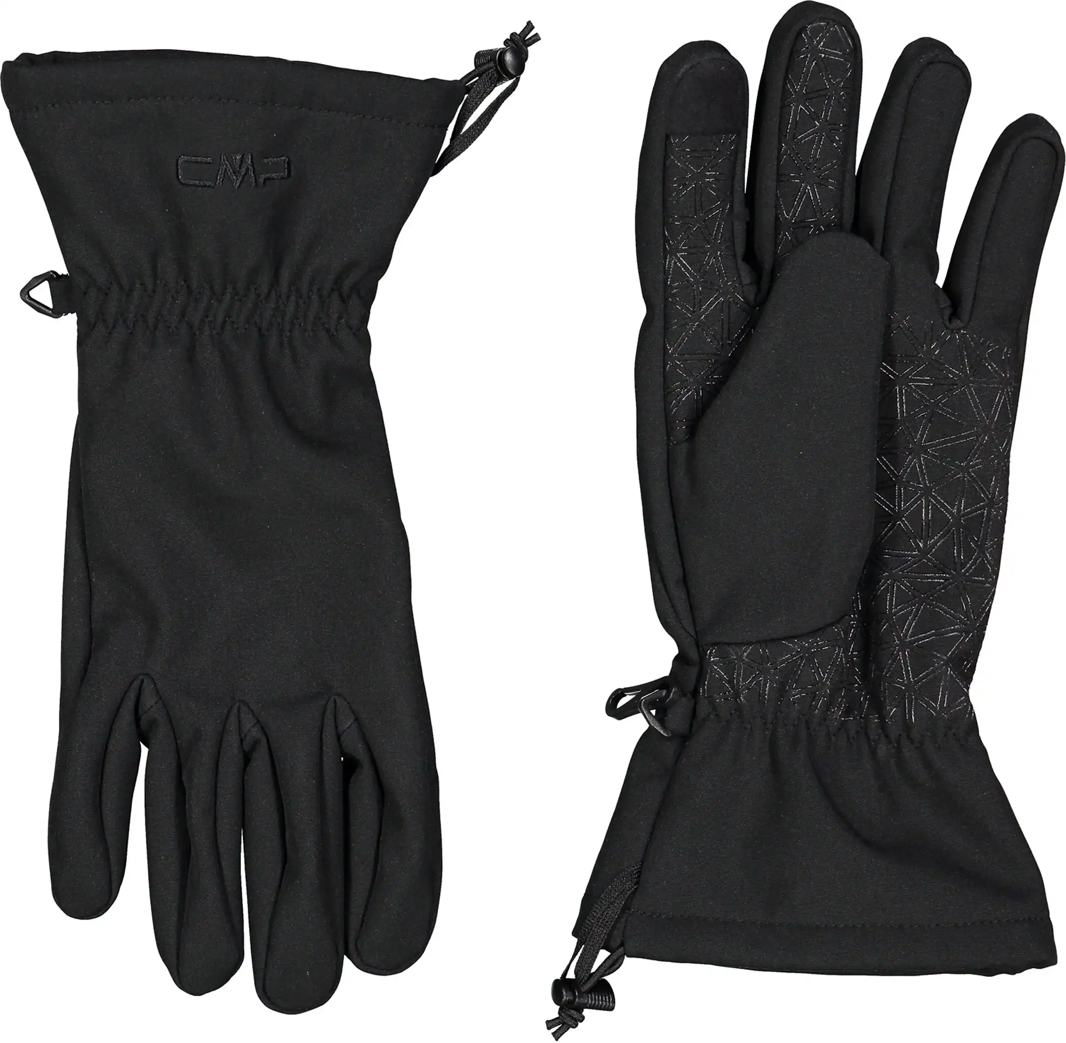 KIDS SOFTSHELL GLOVES NERO