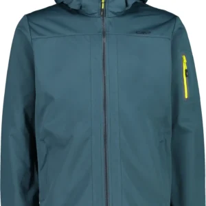 MAN JACKET ZIP HOOD PETROL