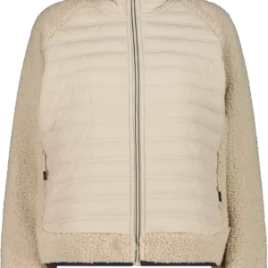 WOMAN JACKET HYBRID FIX HOOD