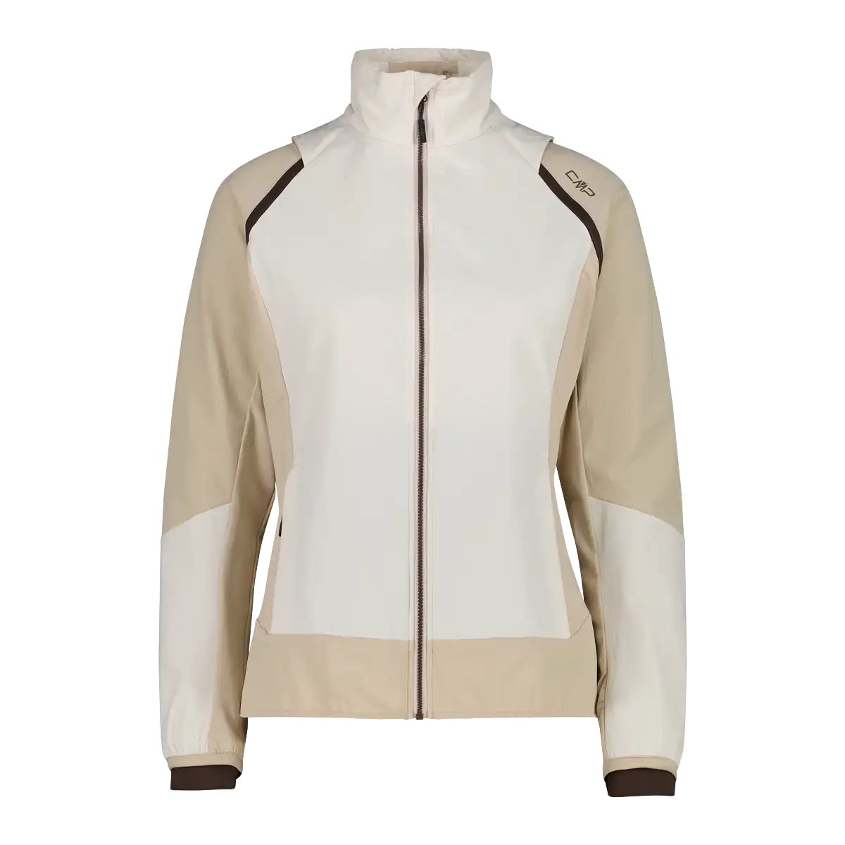 WOMAN JACKET HYBRID WITH DETAC