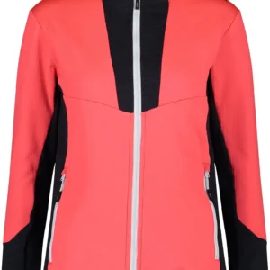 WOMAN JACKET RED FLUO