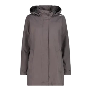 WOMAN JACKET SNAPS HOOD