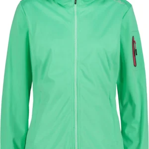 WOMAN JACKET ZIP HOOD MENTA MEL.