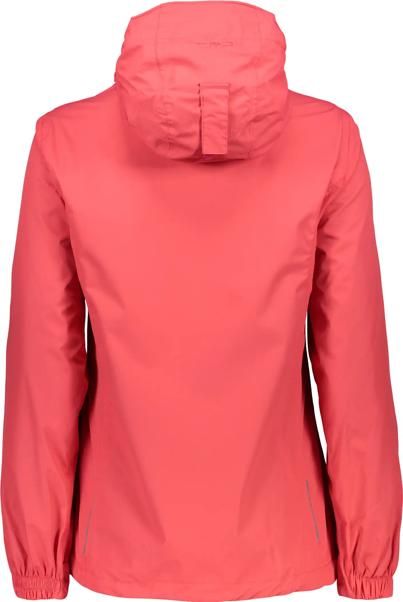 WOMAN RAIN JACKET FIX HOOD CORALLO – Bild 2