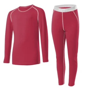 K SET LONG TRANSTEX WARM ROUGE RED