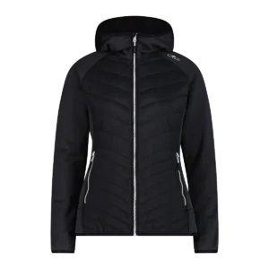 WOMAN JACKET HYBRID FIX HOOD