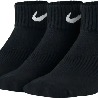 3P YTH CTN CUSH QTR W/ MOIST M BLACK/(WHITE)