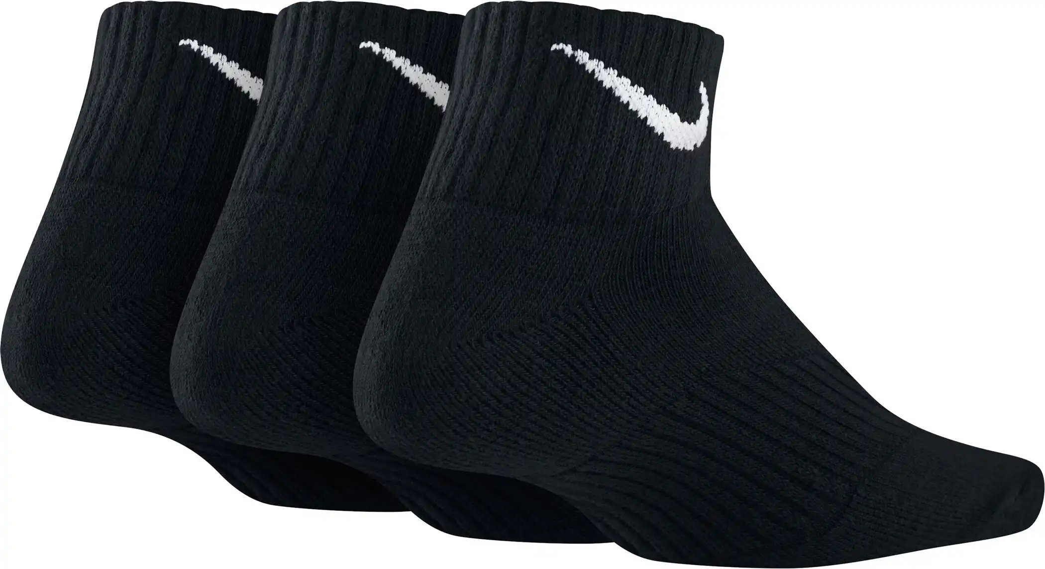 3P YTH CTN CUSH QTR W/ MOIST M BLACK/(WHITE) – Bild 2