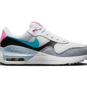 NIKE AIR MAX SYSTM BIG KIDS' S WHITE/BLUE LIGHTNING-BLACK-BLU