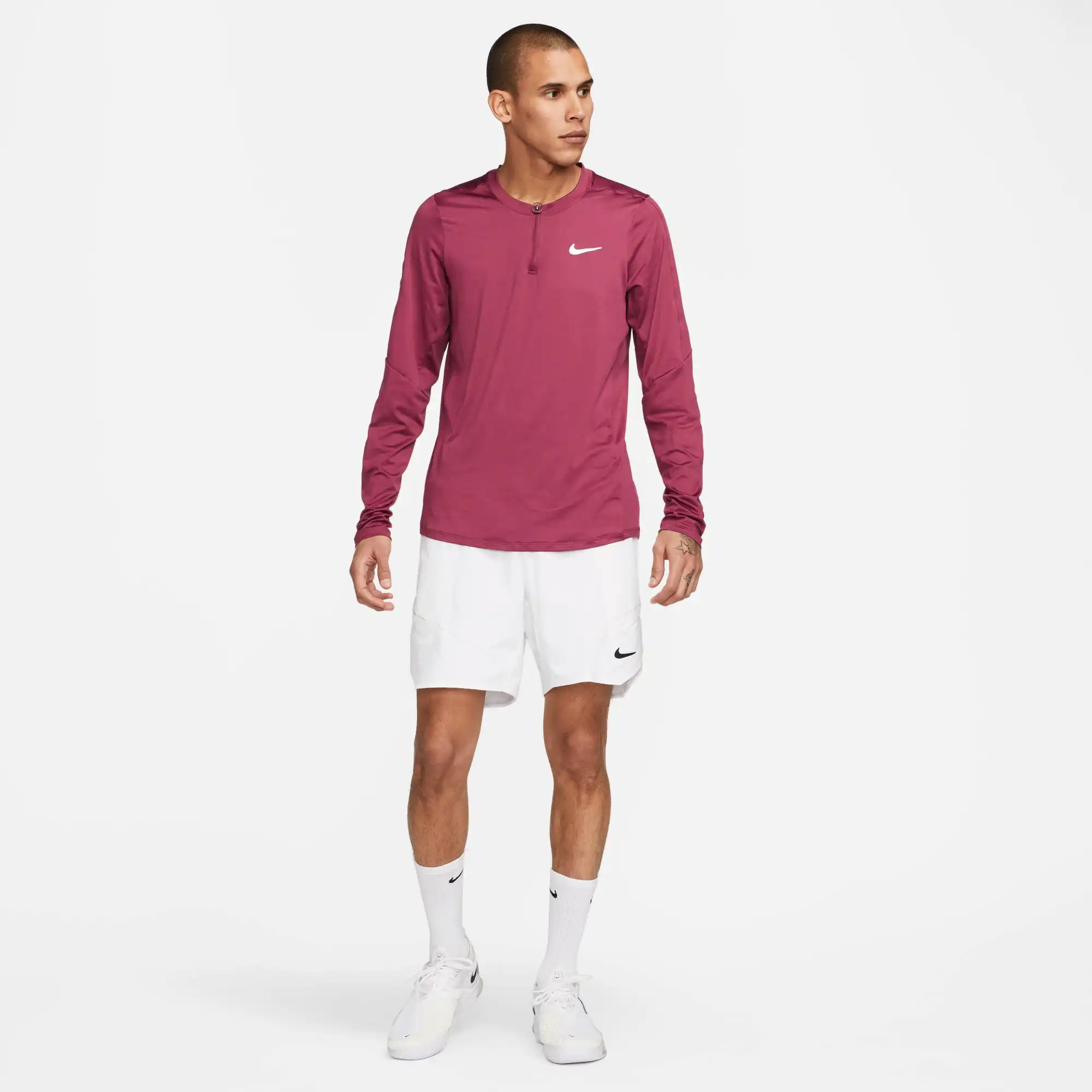 NIKECOURT DRI-FIT ADVANTAGE ME ROSEWOOD/WHITE – Bild 4