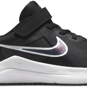 NIKE DOWNSHIFTER 12 LITTLE KID BLACK/WHITE-DK SMOKE GREY