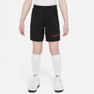 NIKE DRI-FIT ACADEMY BIG KIDS' BLACK/BRIGHT CRIMSON/BRIGHT CR