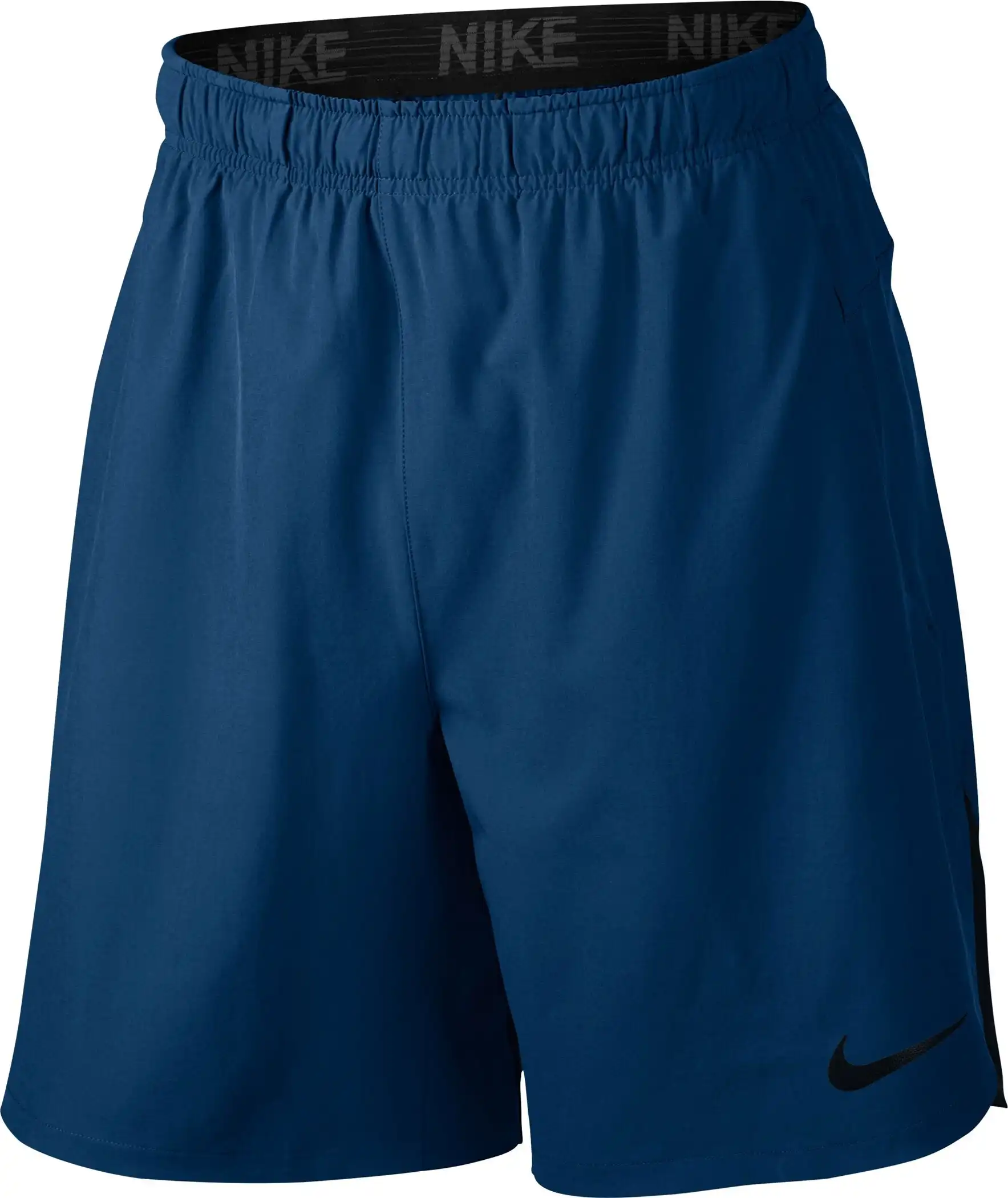 M NK FLX SHORT VENT BINARY BLUE/BLACK/BLACK