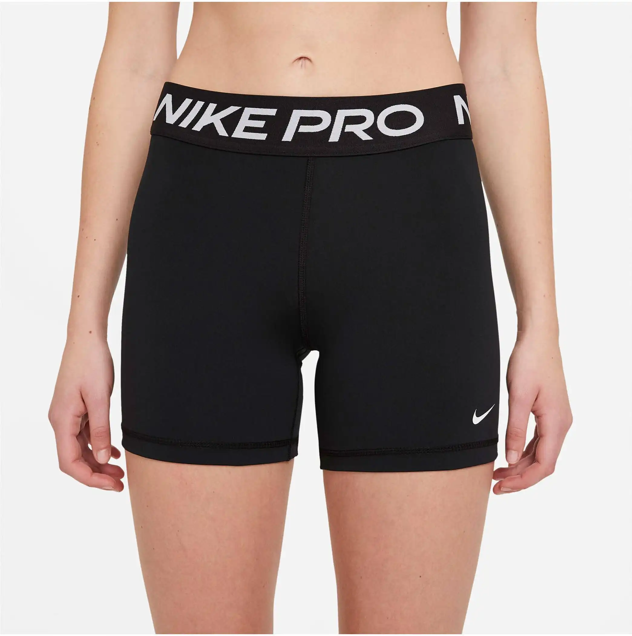 NIKE PRO 365 WOMEN'S 5" SHORTS BLACK/WHITE – Bild 5