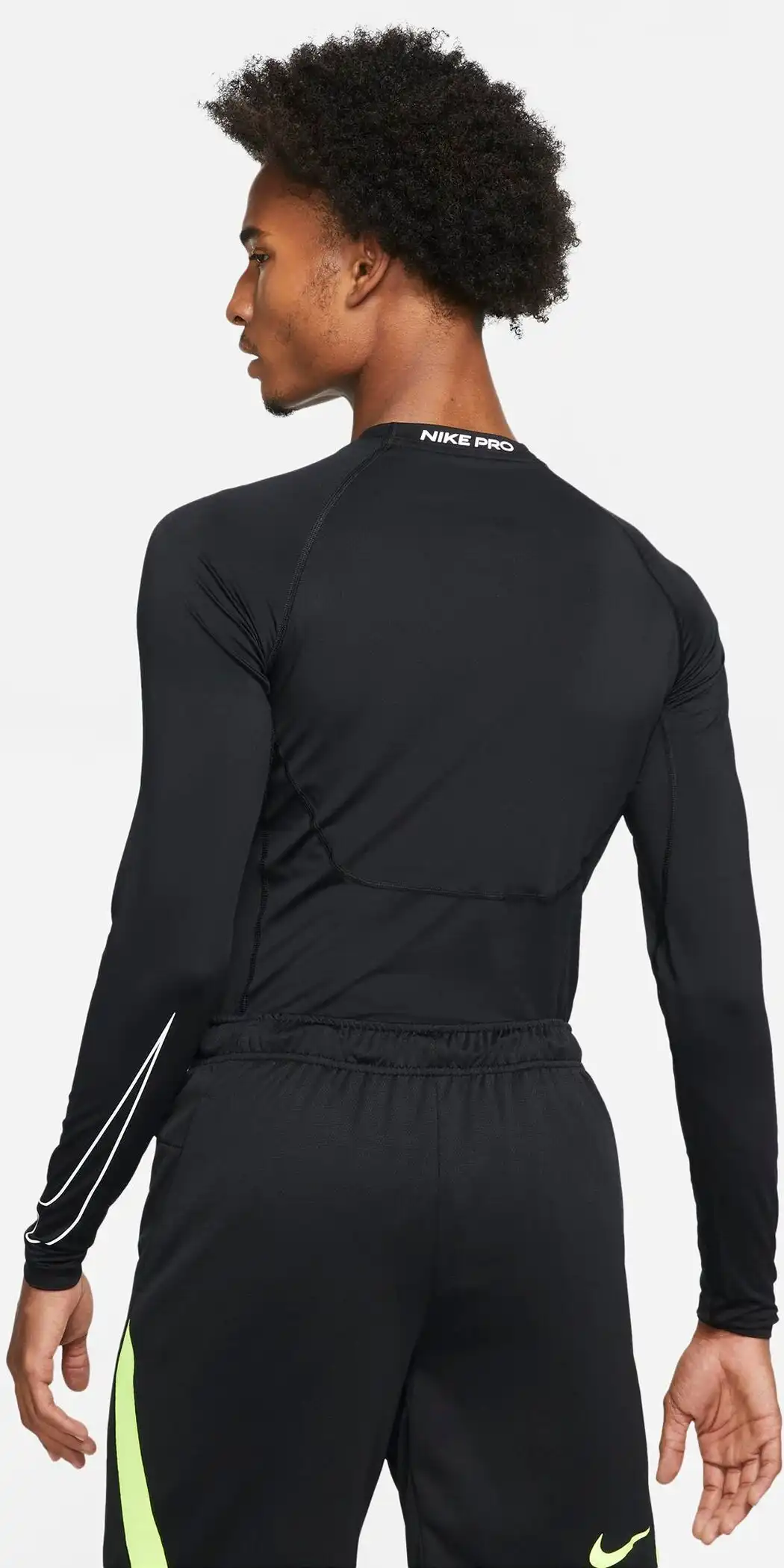 NIKE PRO DRI-FIT MEN'S TIGHT F BLACK/WHITE – Bild 2