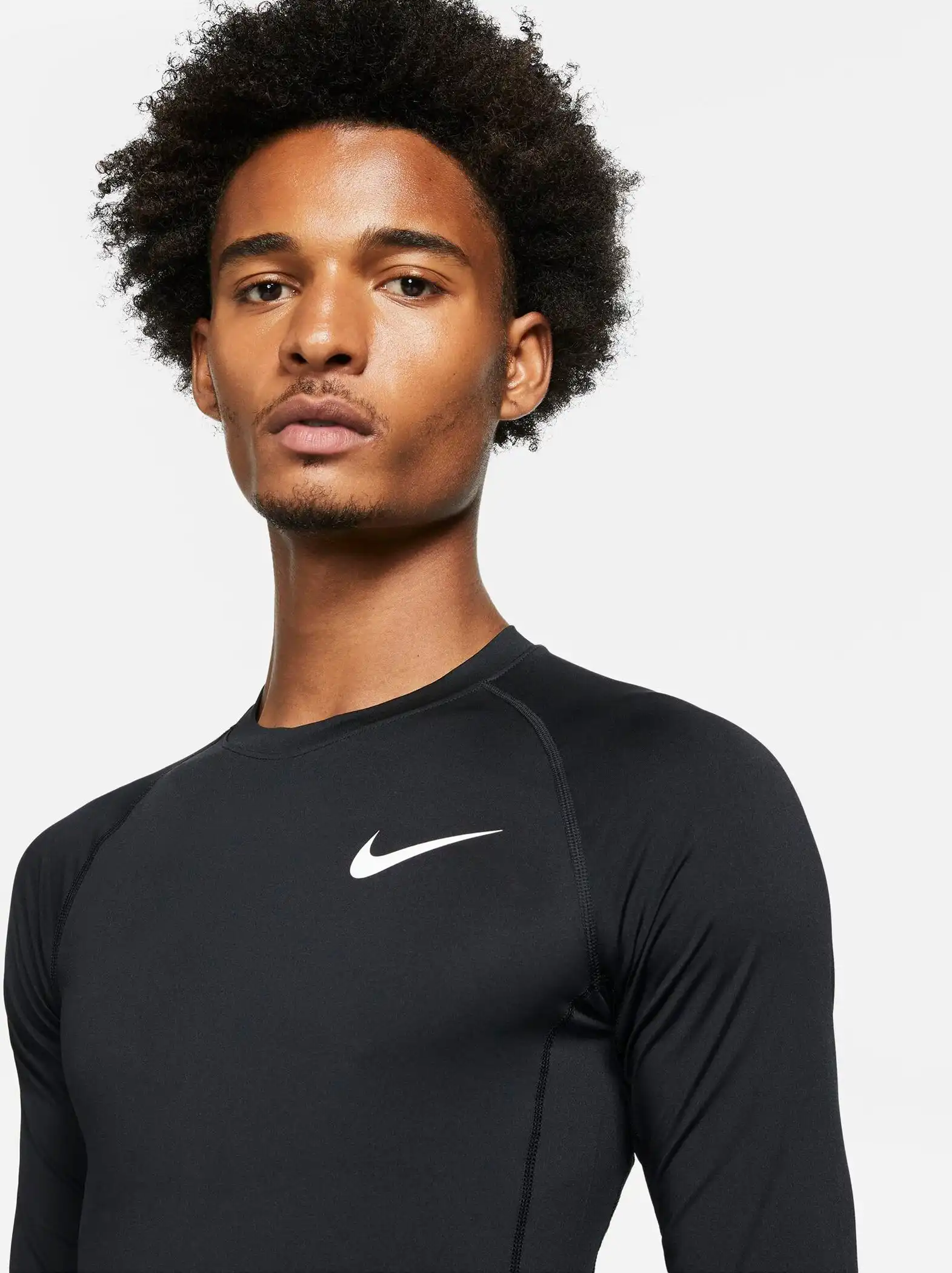 NIKE PRO DRI-FIT MEN'S TIGHT F BLACK/WHITE – Bild 3