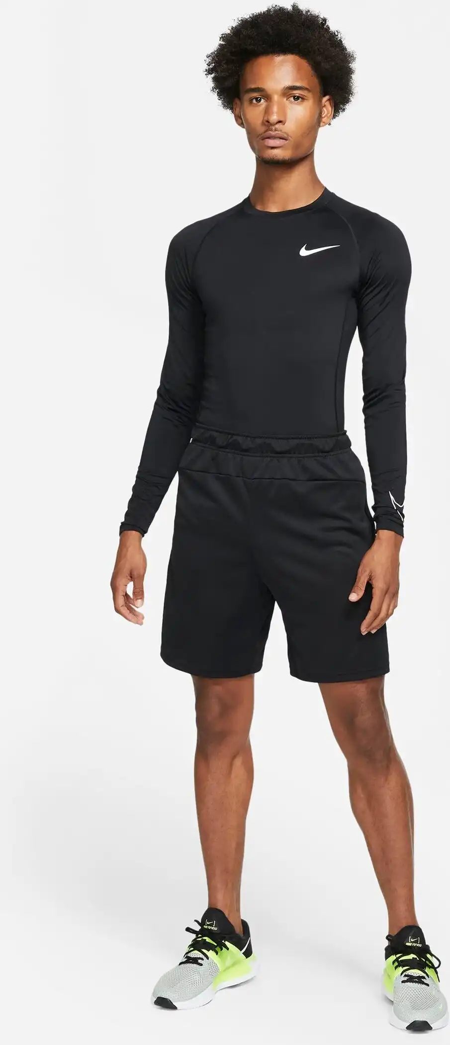 NIKE PRO DRI-FIT MEN'S TIGHT F BLACK/WHITE – Bild 6