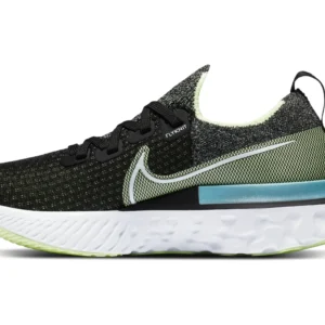 NIKE REACT INFINITY RUN FLYKNI BLACK/WHITE-BARELY VOLT-GLACIE