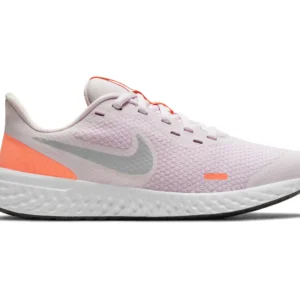 NIKE REVOLUTION 5 BIG KIDS' RU LIGHT VIOLET/MTLC PLATINUM-CRI