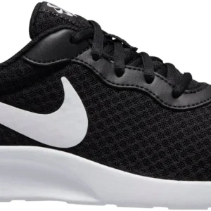 NIKE TANJUN WOMEN'S SHOES BLACK/WHITE-BARELY VOLT-BLACK