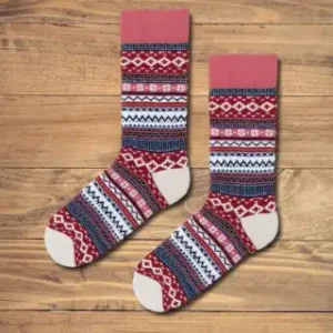 Socken Nordisch Rot