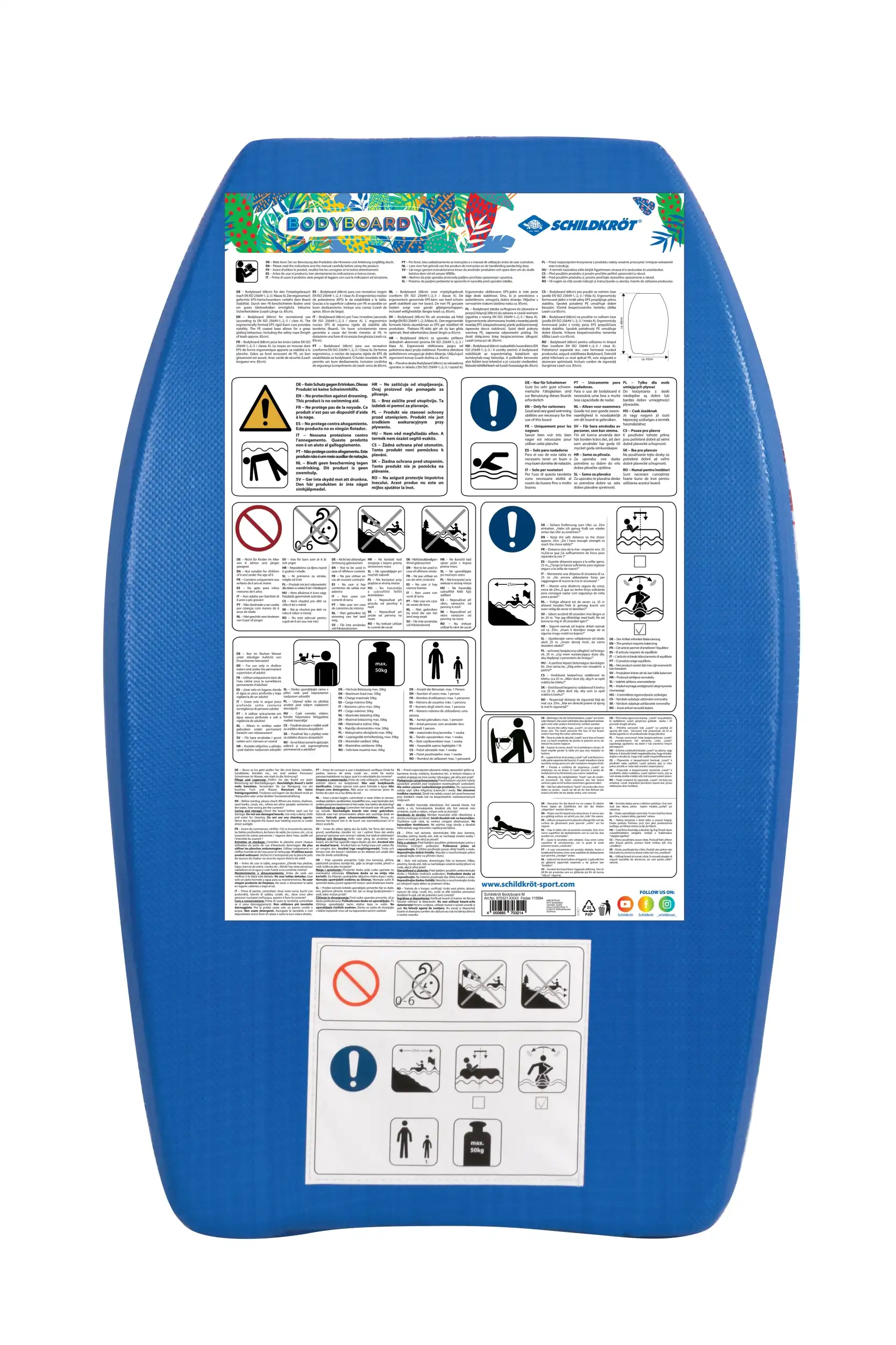 BODYBOARD (M) - 68cm (inkl. Le Keine Farbe – Bild 5