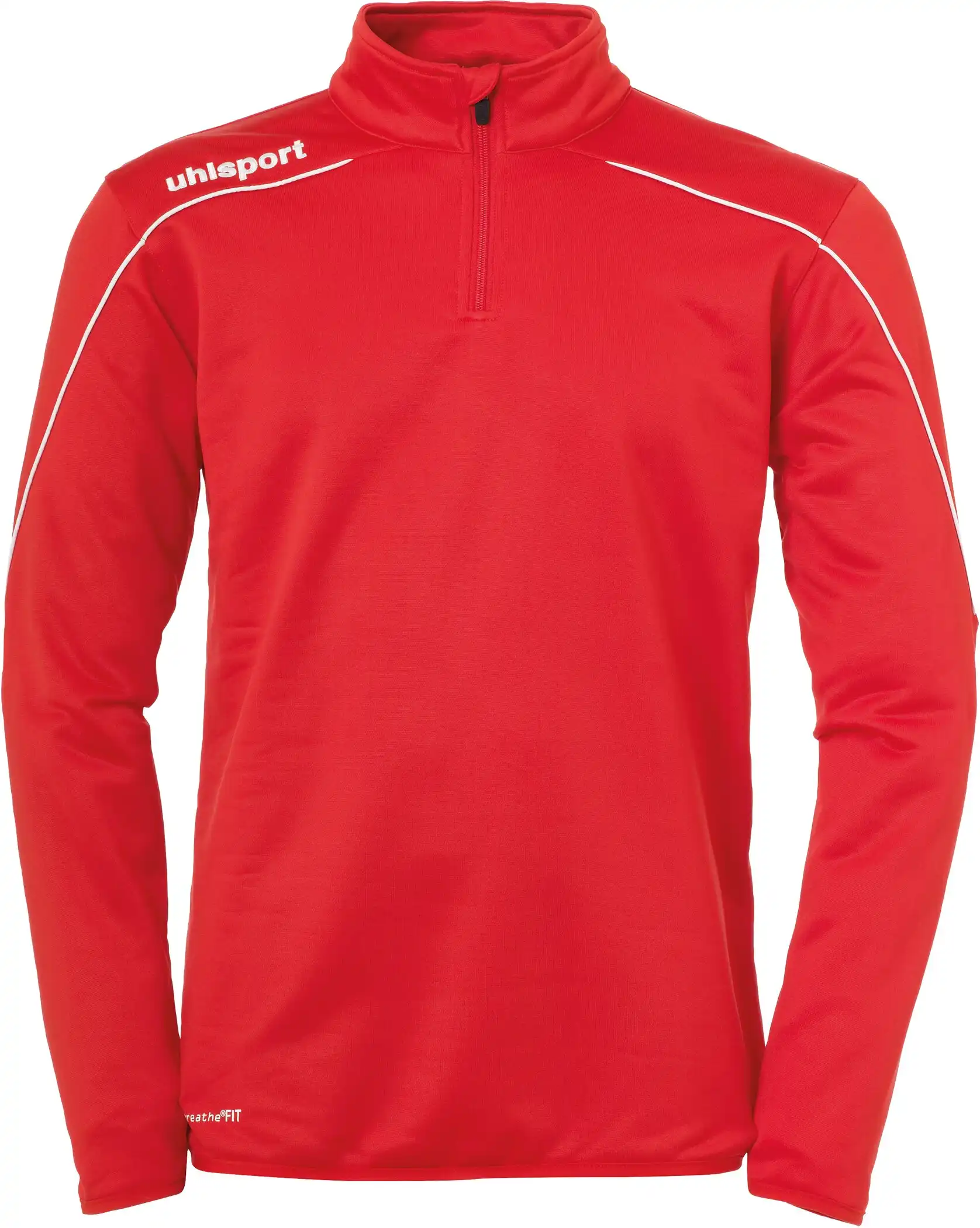 Stream 22 1/4 ZIP TOP rot/weiss