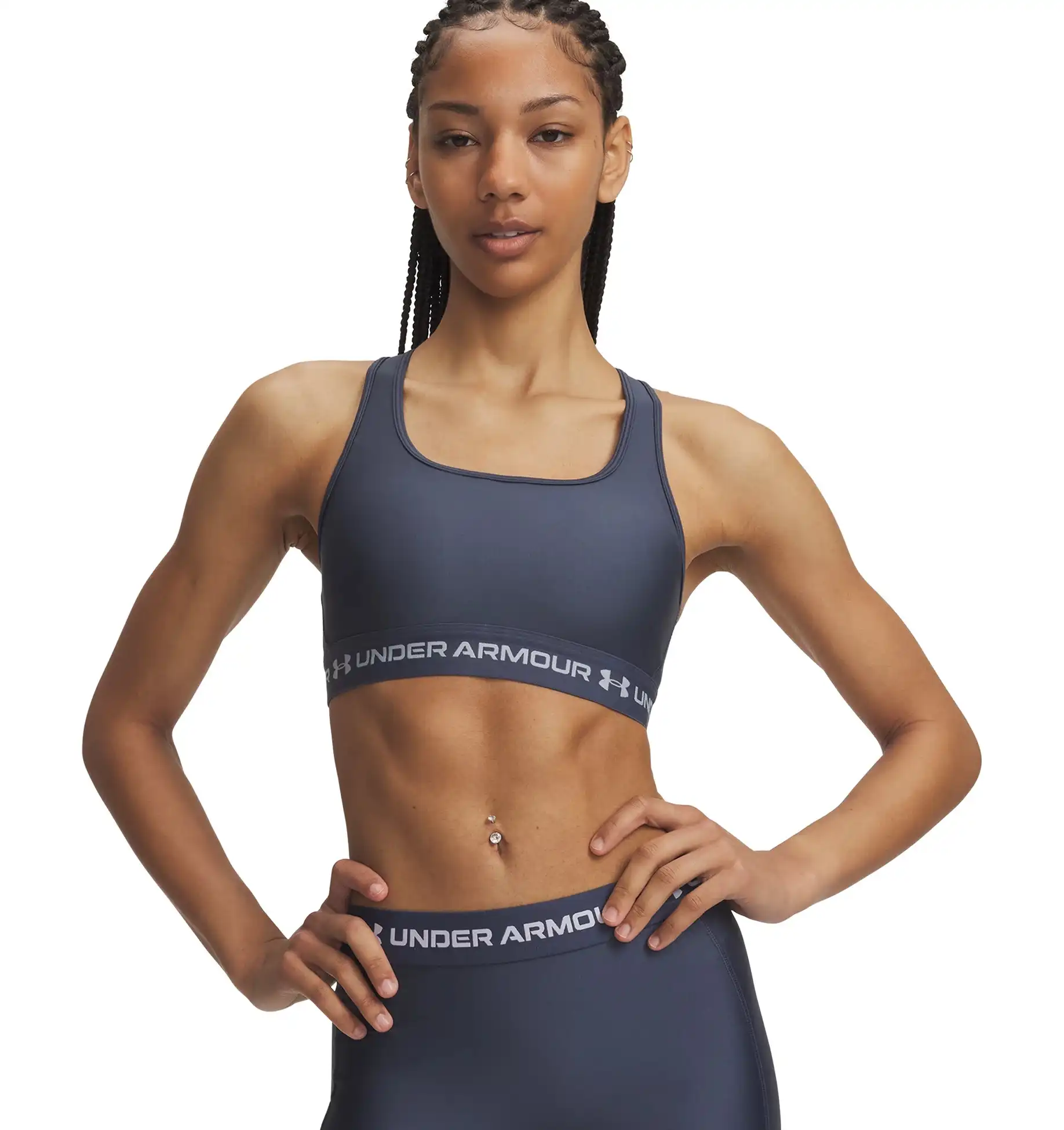 Crossback Mid Bra-GRY