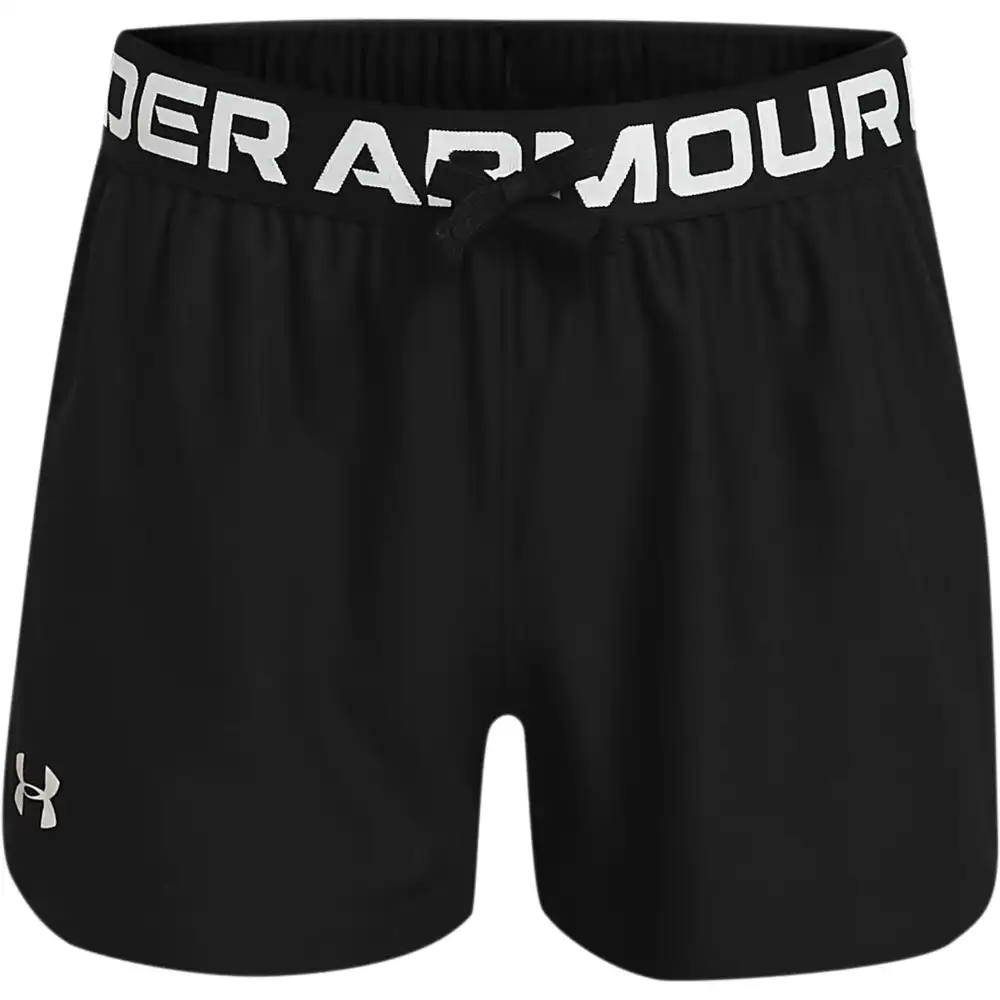 Play Up Solid Shorts-BLK Black
