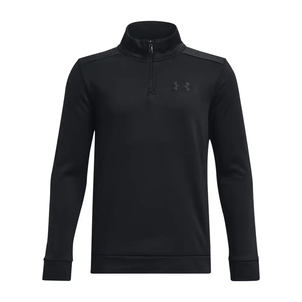 UA Armour Fleece 1/4 Zip-BLK
