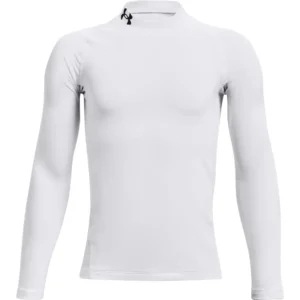 UA CG Armour Mock LS-WHT