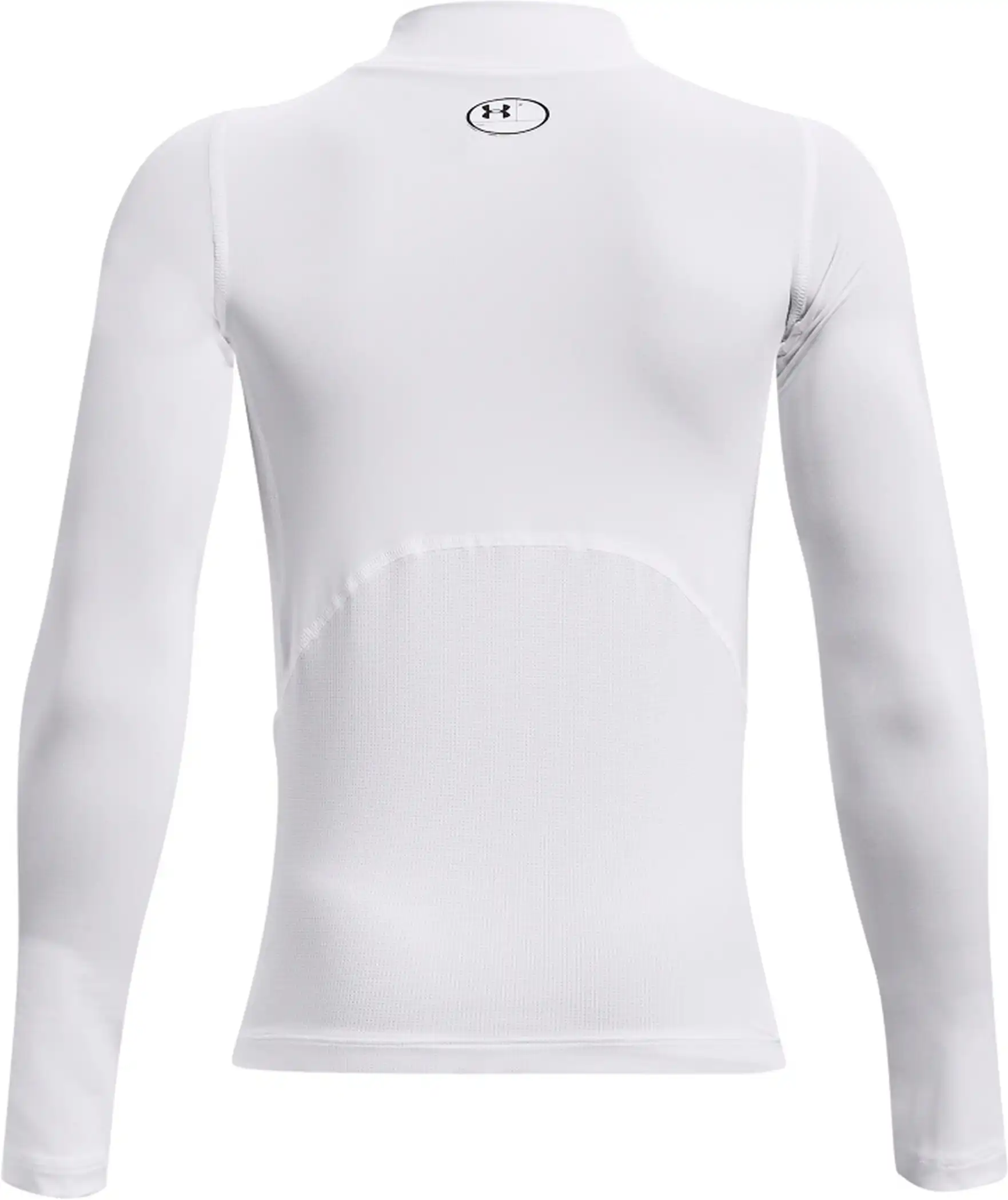 UA HG Armour Mock LS-BLK White – Bild 2