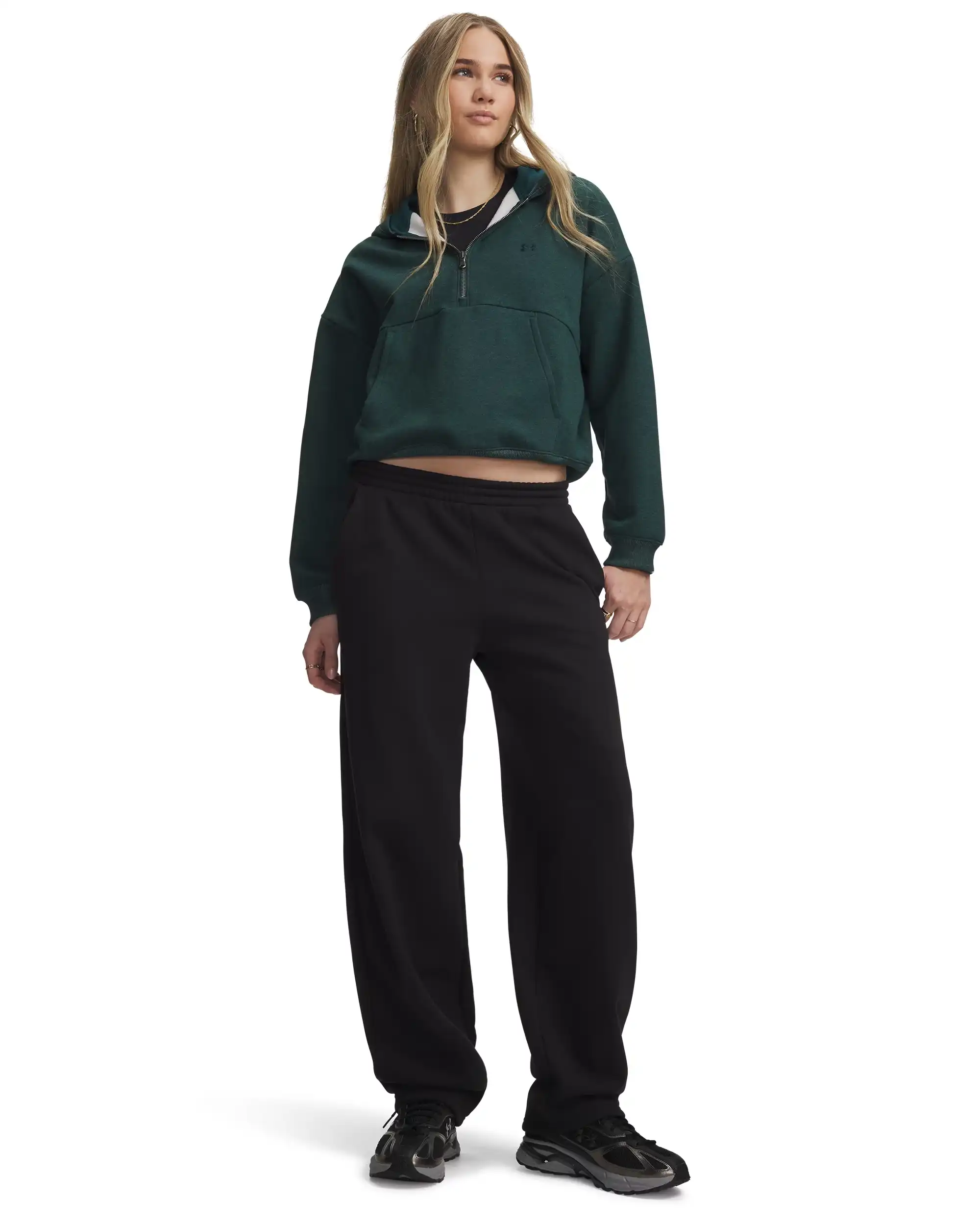 UA Icon Fleece Barrel Pant-BLK – Bild 3