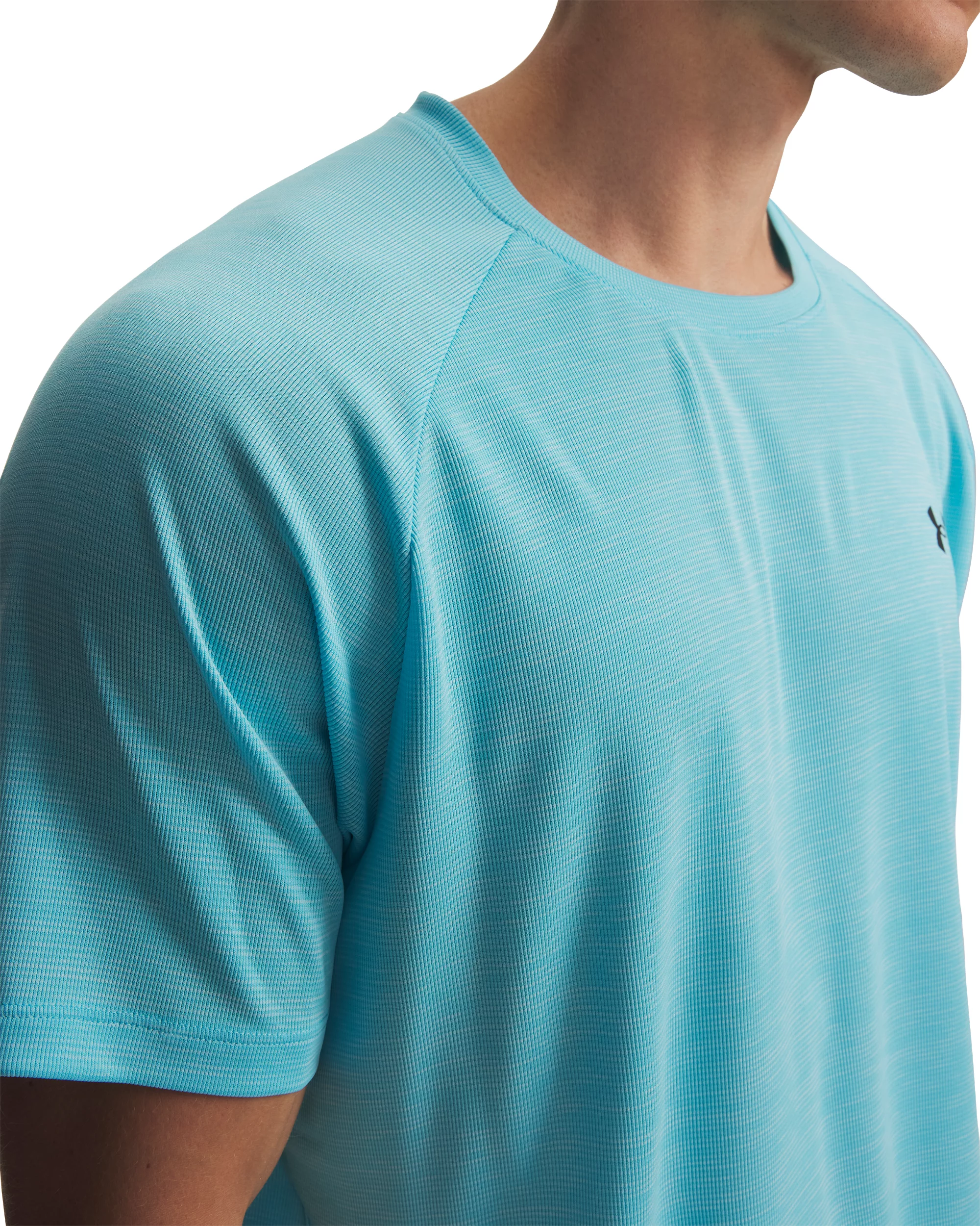 UA Tech Textured SS-BLU