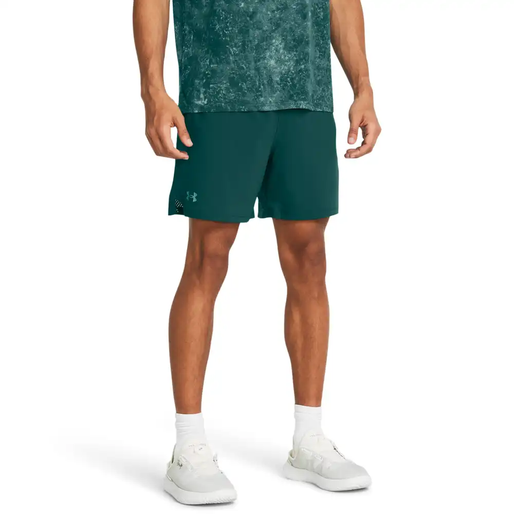 UA Vanish Woven 6in Shorts-BLU – Bild 3