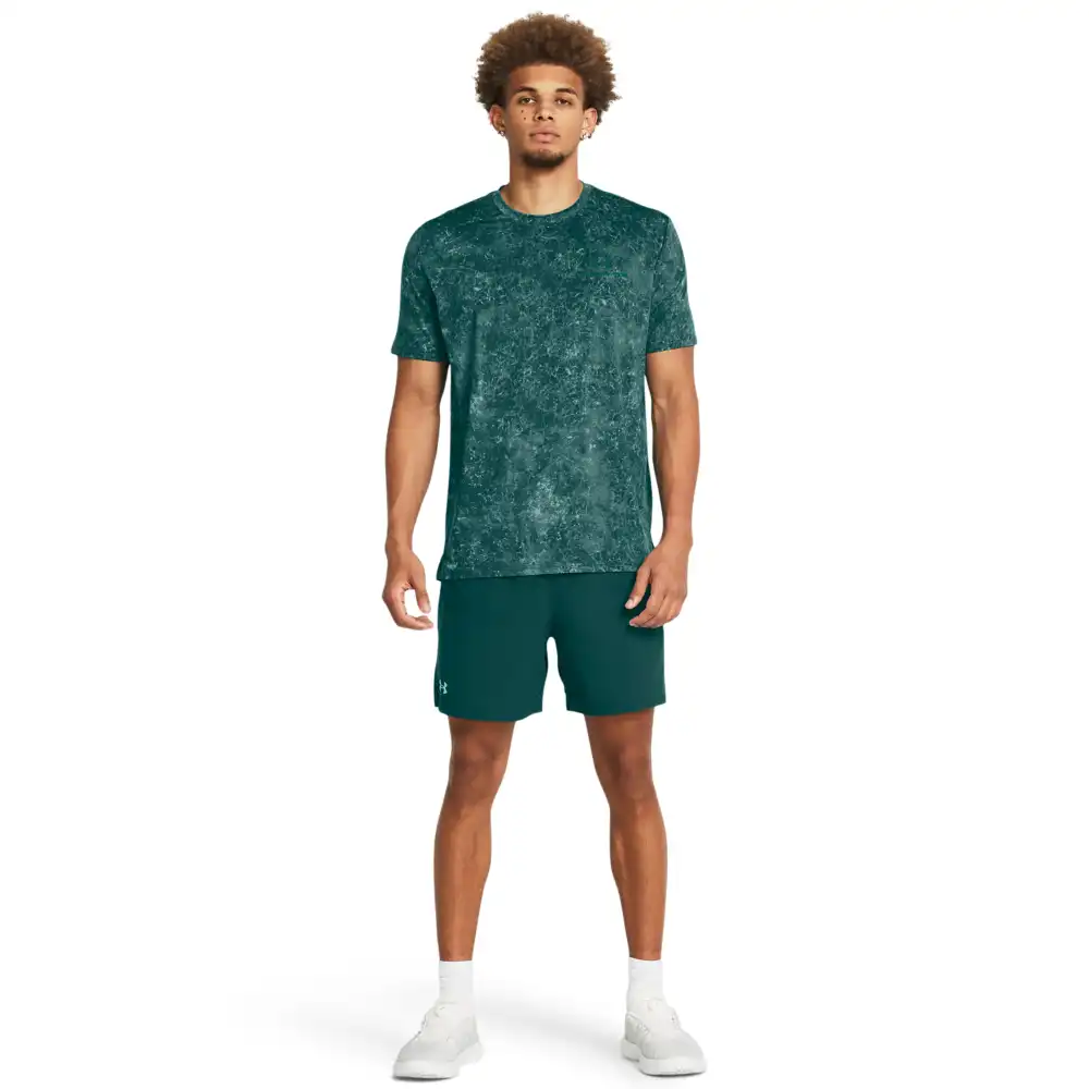 UA Vanish Woven 6in Shorts-BLU – Bild 5