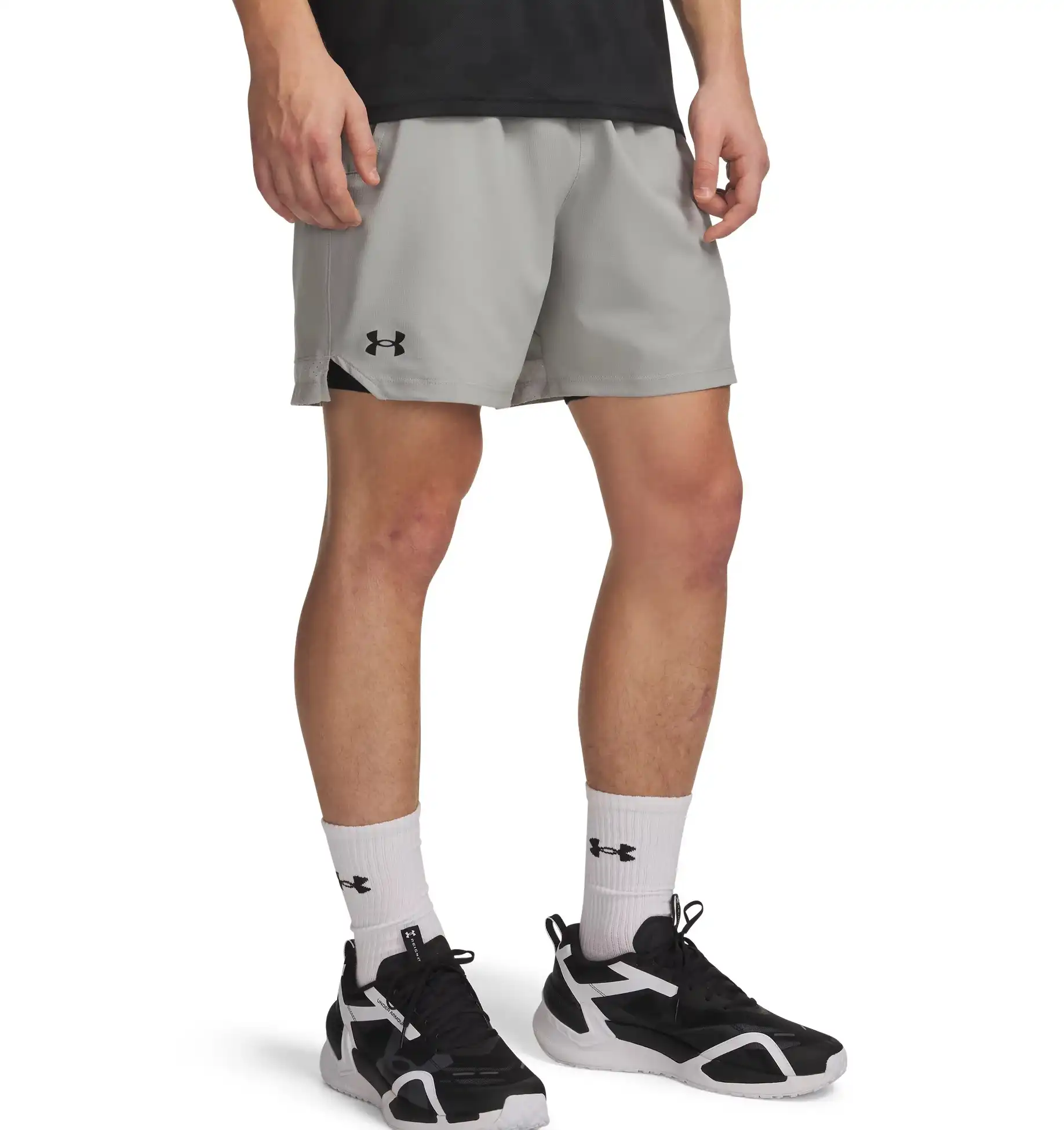 UA Vanish Woven 6in Shorts-GRY