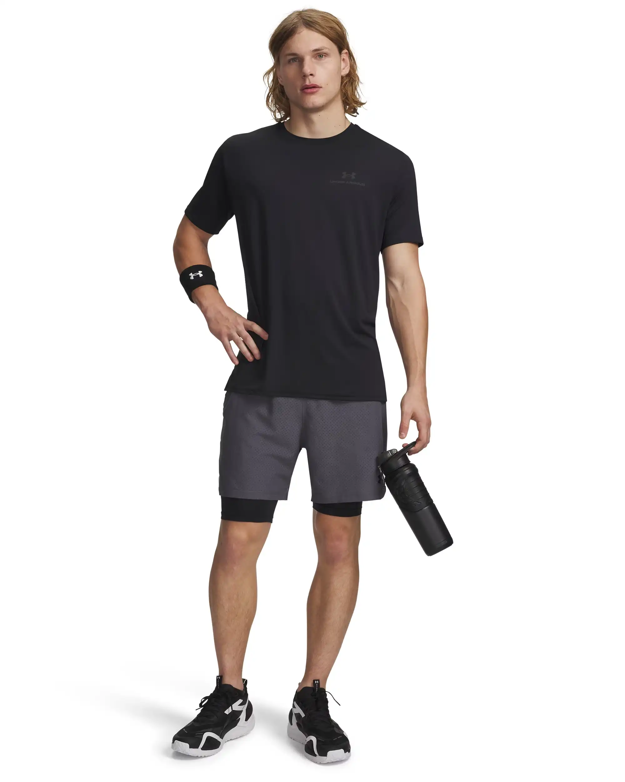 UA Vanish Wven Short 2.0 2n1-G – Bild 3