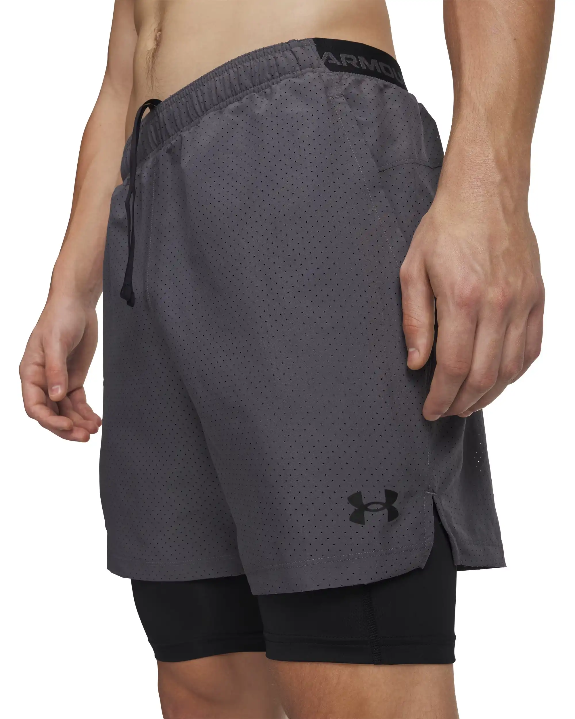 UA Vanish Wven Short 2.0 2n1-G – Bild 4